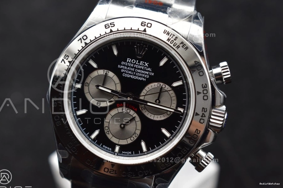 Black V QF 1:1 Edition Bracelet Silver on Dial 126509 SH4131 Classic Daytona 794 Best SS 0509